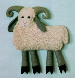 Country Sheep Doll Sewing Pattern Soft Sculpture Vintage Primitive Folksy - Picture 1 of 2