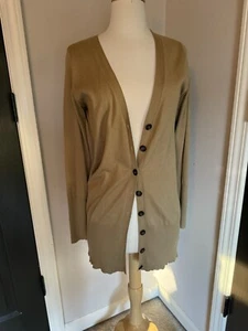 dialogue Knit Cardigan Cotton Silk Blend XS - Picture 1 of 9