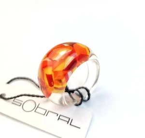 Sobral Sol Sun Leme Bright Inclusion Artist Made Ring Size 10 - Imagen 1 de 5