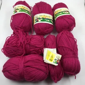 Lane Borgosesia approx 6 100g 215 yds skeins yarn wool fuschia pink #90297 - Bild 1 von 9