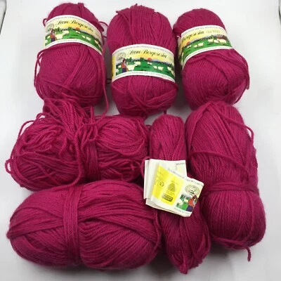 Fio de lã Lane Borgosesia aprox 6 100g 215 jardas fuschia rosa #90297 - Imagem 1 de 4