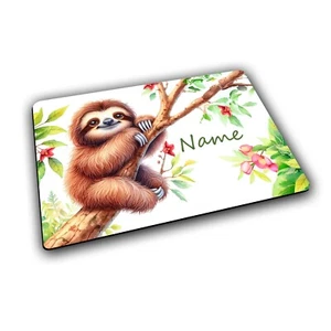 Platzset Kinder Faultier mit Name / Tischset personalisiert / Platzdecke - Bild 1 von 10