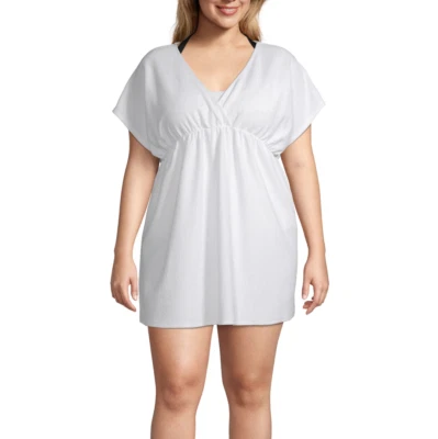 a.n.a Terry Womens Dress Swimsuit Cover-Up Plus Sizes 2X, 3X New Msrp $49.00 - Image 1 of 3