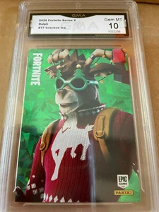 DOLPH 2020 PANINI RARE OUTFIT FORTNITE CRACKED ICE # 77 GRADED 10 L@@@K - Picture 1 of 2