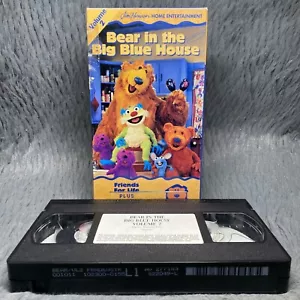 Bear In The Big Blue House Vol. 2 Friends For Life Big Little Visitor VHS 1998 - Picture 1 of 8