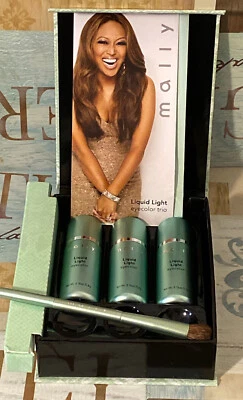 MALLY BEAUTY Liquid Light Eyeshadow Trio + Brush ~ Brown Champagne Plum  - Image 1 of 3