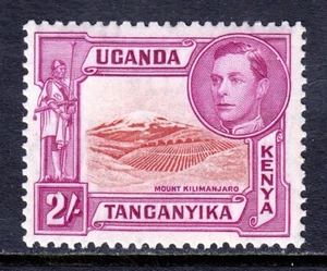 KUT — SCOTT 81a — 1944 2/- KGV KILIMANGIARO, P13 — MH — SCV $110 - Foto 1 di 2
