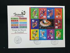 Busta foglio 1 giorno Francobolli stamp STADE DE FRANCE 98 Coupe du Monde