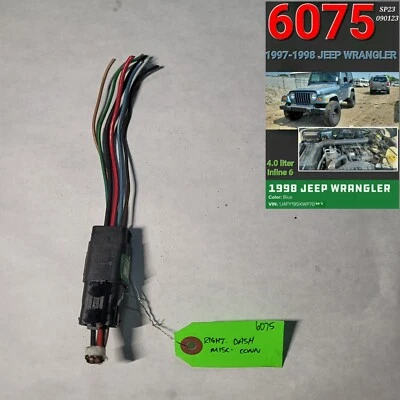 ⭐⭐OEM 1997-1998 JEEP WRANGLER TABLERO DERECHO CONECTOR VARIOS⭐⭐ Foto 1 de 3