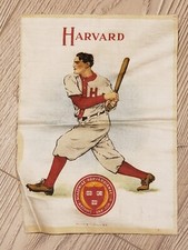1910 HARVARD UNIVERSITY Baseball Batter LG Murad tobacco silk S21 VG