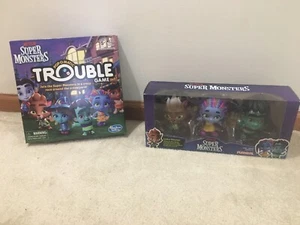 Lot of 2 Netflix Super Monsters 3 Collectible 4-inch Figures Trouble Game NEW - Picture 1 of 5