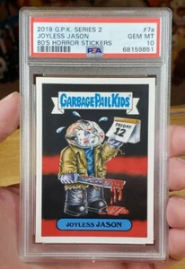 Garbage Pail Kids #7a Joyless JASON PSA 10 GEM Friday The 13th Voorhees Horror - Picture 1 of 6