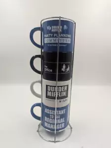 The Office / Dunder Mifflin Set di 4 tazze impilabili in ceramica con portafili - TV NBC - Foto 1 di 7
