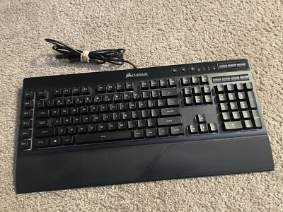 CORSAIR K55 RGB Wired CH-9206015 Gaming Membrane Keyboard - Tested Working - Image 1 of 4