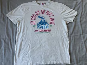 Kappa St Thomas Virgin Islands T-Shirt Gr. XL Beige Big Wave - Bild 1 von 14