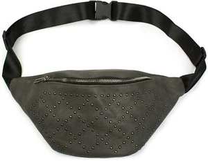 Damen Bananentasche mit Nieten in Rautenform, Gürteltasche - Bild 1 von 18