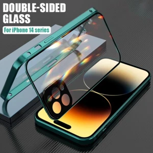 360 Full Body Case For iPhone 15 14 Pro Max 13 Pro 12 Tempered Glass Phone Cover - Picture 1 of 18