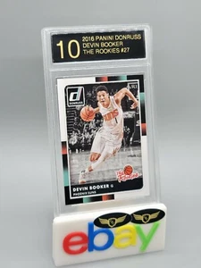 2015 Panini Donruss Phoenix Suns DEVIN BOOKER #27 rookie RC graded mint LRG 10 - Picture 1 of 2
