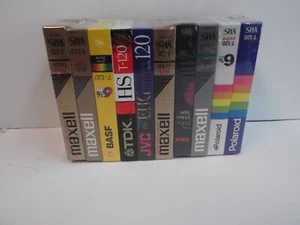 VARIOUS T120 VHS CASSETTES LOT OF 10 NIP - Picture 1 of 1