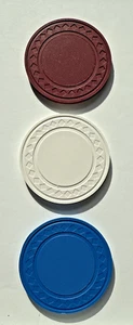 Brybelly Super Diamond Edge Poker Chip Rosso Bianco Blu Marcatore Palline da Golf 8 Grammi - Foto 1 di 15