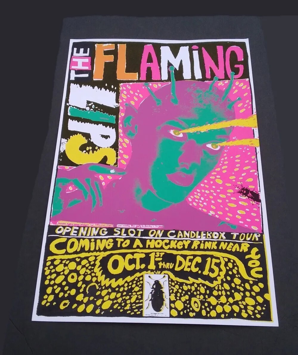 【激レア】FLAMING LIPS 1994年ライブポスター オリジナル 激レア】FLAMING LIPS 1994年ライブポスター オリジナル 激レア