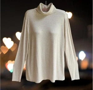 Top Pullover gris de manga larga con cuello alto Philosophy para mujer talla L - Imagen 1 de 8