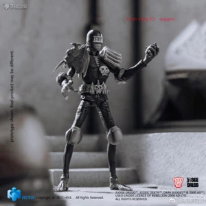 Hiya Toys Exquisite Mini Judge Dredd 2000ad Judge Death Black&White Ver. 1/18 - Picture 1 of 9
