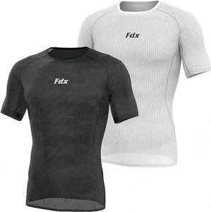 2 x Camiseta/top para hombre de media manga fresca de malla capa base ligera para correr ciclismo - Imagen 1 de 8