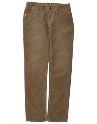 Pantalón recto de pana GUESS para mujer W32 L34 beige algodón CM06 Foto 1 de 3