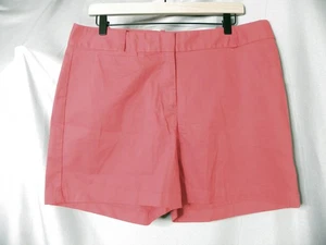 Talbots Bermuda Shorts Size 12 Red Cotton Stretch Inseam Womens t - Picture 1 of 4