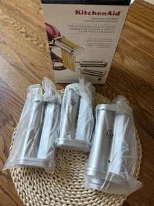 KitchenAid Supporto Mixer Attacco 3 Pezzi Set Rullo e Tagliere per Pasta - Foto 1 di 6