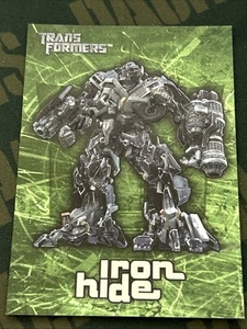 2007 Topps Transformers Movie Cards - Embossed Foil - 5 of 10 - Iron Hide - Picture 1 of 2