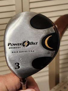 Controlador de madera PowerBilt Jr 3 36 pulgadas serie dorada 5,0 varilla de grafito izquierda izquierda ENVÍO GRATUITO - Imagen 1 de 7