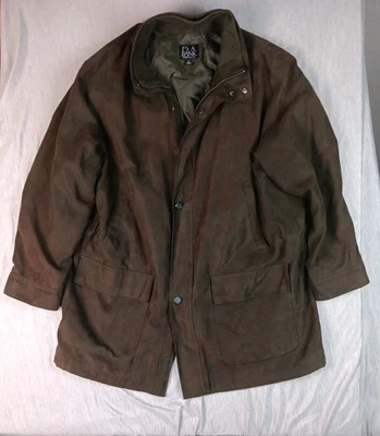 Casaco Jos A Bank Chore Celeiro Masculino Grande Camurça Artificial Capa Macia Leve Topcoat  - Imagem 1 de 4