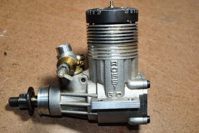 Rossi Motors - Rossi R 60 FI  RC Engine  - 5 port, black head with muffler. Nice - Image 1 of 4
