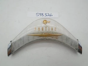 1958 Pontiac Steering Wheel Horn Ring Button Emblem Badge OEM (pitting) - Picture 1 of 15