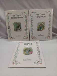 Beatrix Potter Classic Tale Peter Rabbit Benjamin Bunny Tom Kitten Hardcover - Imagen 1 de 8