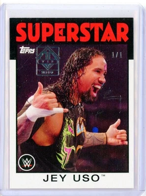 Topps WWE Transcendent VIP Superstar 2019 Jeep Uso 2016 Heritage 1/1 Foto 1 de 2