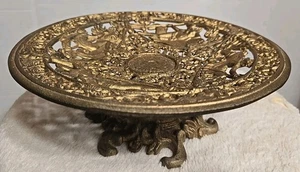 Vintage Pedestal,Cast Iron,Original Robert Emig ? Poseidon 1940-50's Dish? Read - Picture 1 of 13