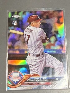 2018 Topps Chrome Rhys Hoskins Brewers RC COMPLETE SET REFRACTOR Rare! - Picture 1 of 2