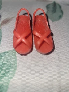 Zapatos rojos Kenner vintage biónicos para muñeca Mission Monedero Jamie Sommers 1977 - Imagen 1 de 5