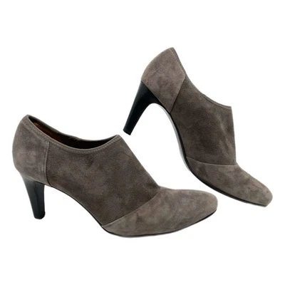 Tacones botín de gamuza gris Ecco | para mujer talla 38EU Foto 1 de 4