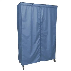 Storage Shelving Unit Cover, fits racks 36"W x 18"D x 72"H in Dusty Blue - Picture 1 of 5