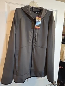NWT Zeroxposur Mens Gray Light Scuba Hooded Full Zip Jacket Size XL - Picture 1 of 5