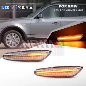 Dynamic LED Side Marker Turn Signal Light For BMW E82 E88 E46 E90 E92 E60 E61 M5 - Picture 1 of 11