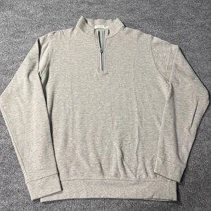 Peter Millar Quarter Zip Pullover Gr. Small grau Baumwoll-Modal-Mix - Bild 1 von 6