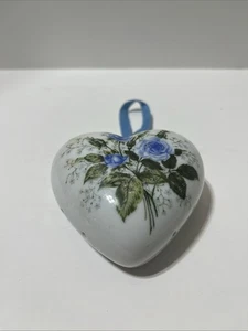 Vintage japanischer Porzellan hängender Beutel/Potpourri Halter Rosen Dessous - Bild 1 von 4