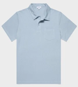 SUNSPEL - Polo Riviera manches courtes coton bleu Blue Mist  XL NEUF & ETIQUETTE - Imagen 1 de 2