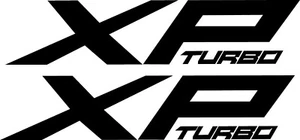 UNIVERSAL REPACEMENT EMBLEM STICKERS FOR POLARIS RZR XPT TURBO VINYL DECAL - Picture 1 of 3