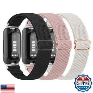 3 Pack Elastic Bands for Fitbit Inspire 3 Bands for Women Men, Soft Adjustabl - Picture 1 of 5